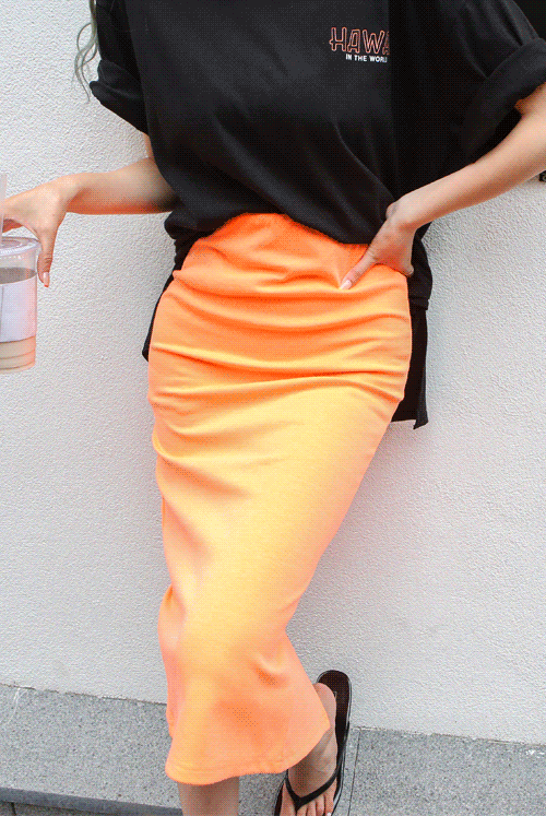 스퀘어네온스커트,skirt